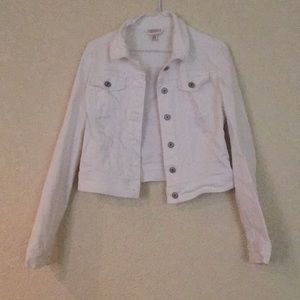White jean jacket